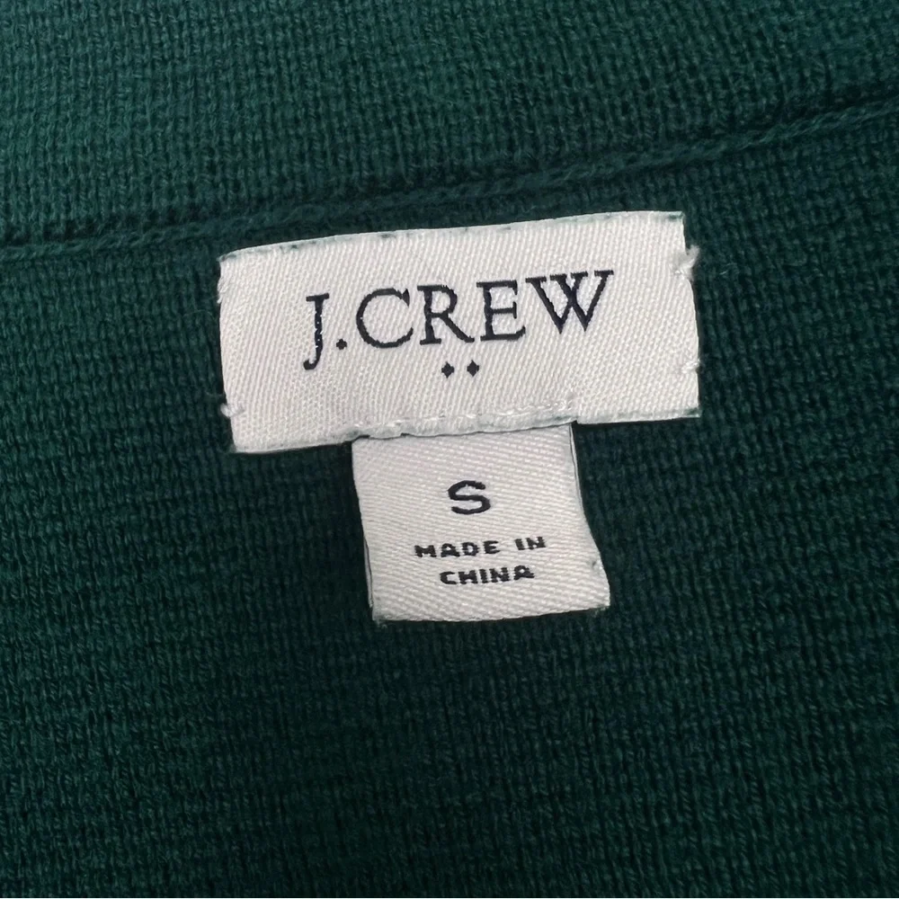 J. Crew Dark Green Open-Front Blazer